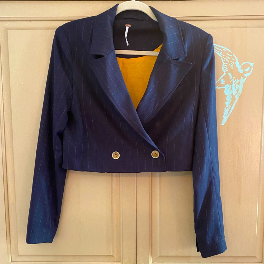 Free People Crop Blazer XS